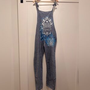 Source Unknown Gray and Blue Buddha Jumpsuit